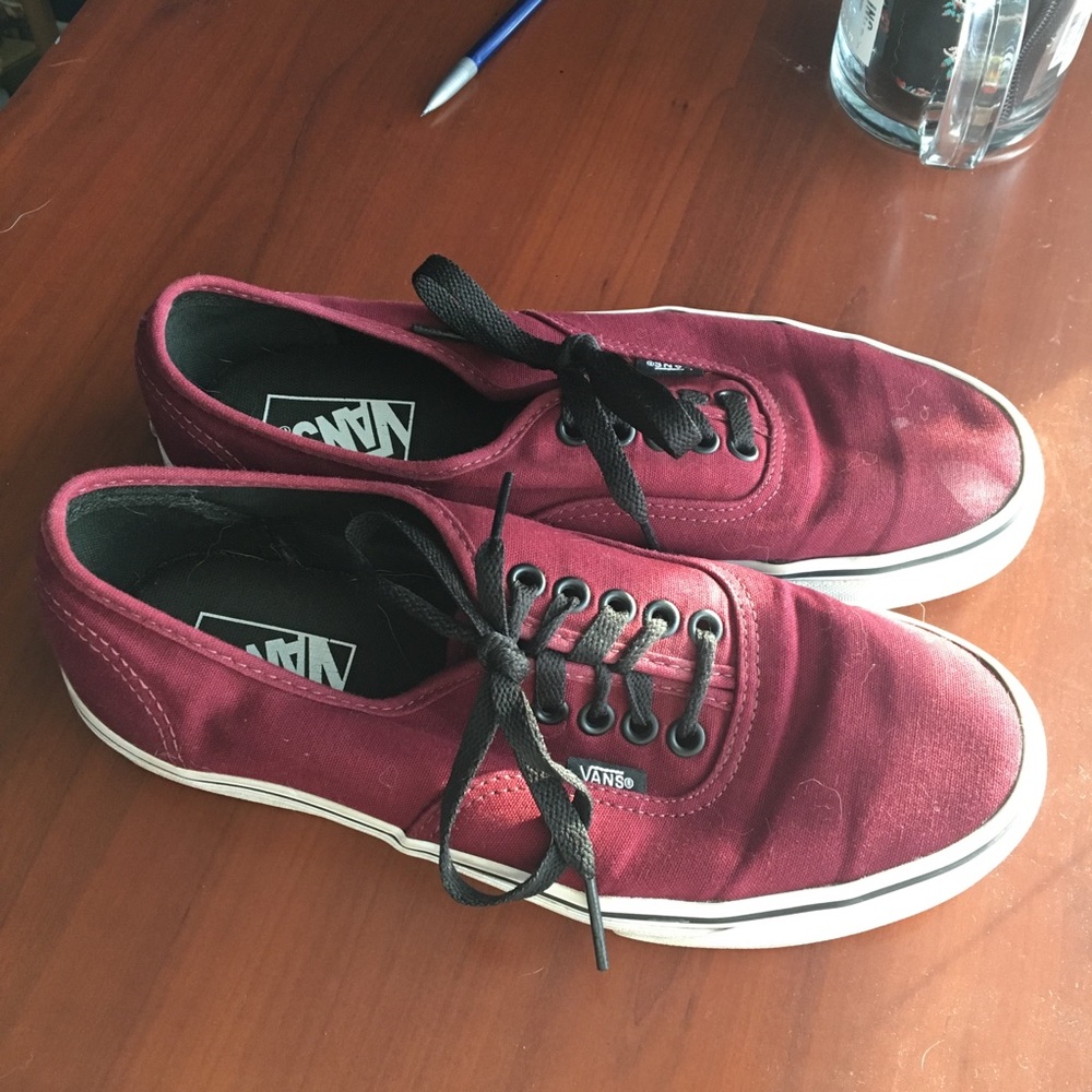 Maroon Vans (size 9)